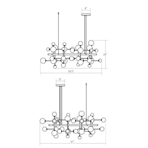 Nebula Square Chandelier