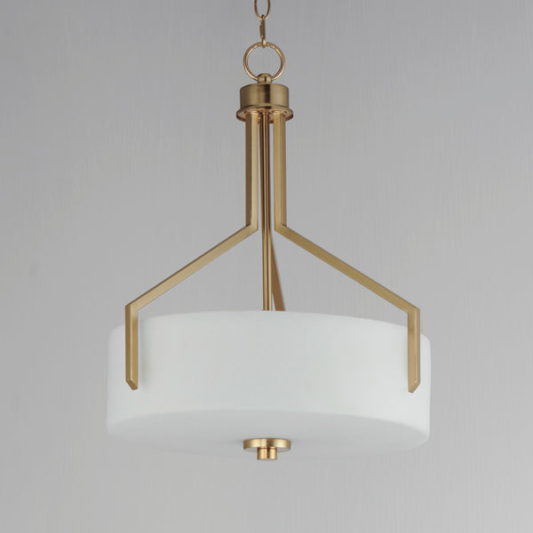 Dart 3 Light Pendant Brass