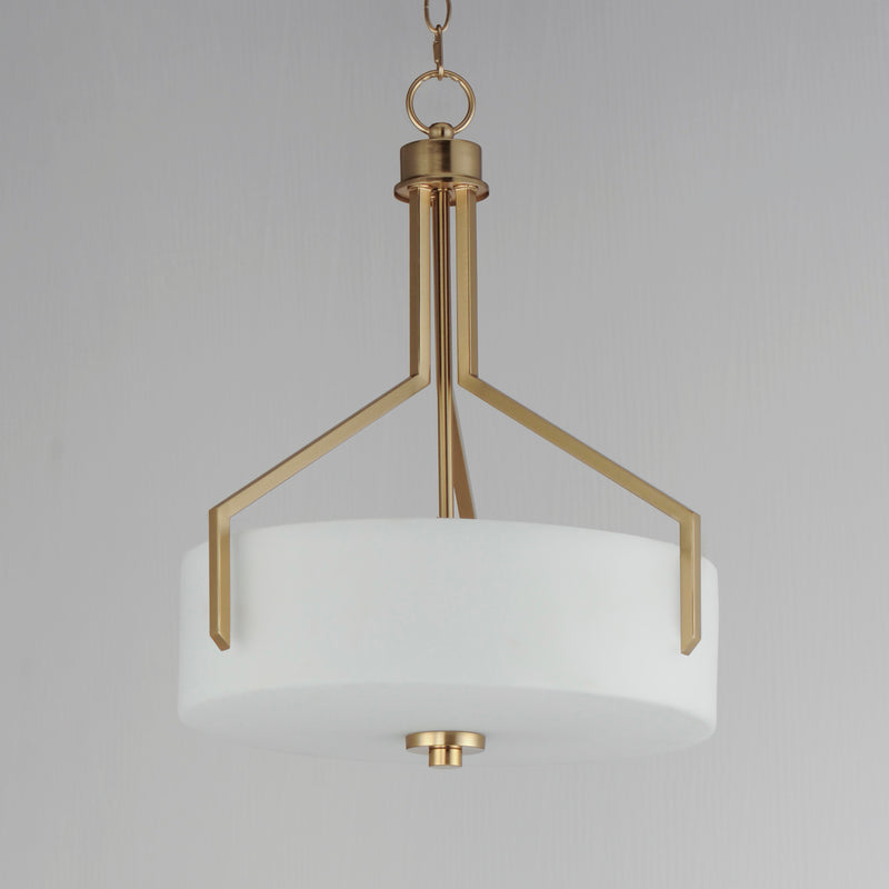 Dart 3 Light Pendant Brass