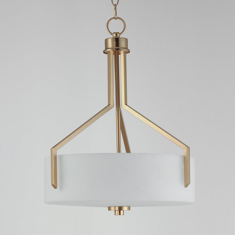 Dart 3 Light Pendant Brass