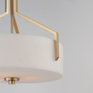 Dart 3 Light Pendant Brass