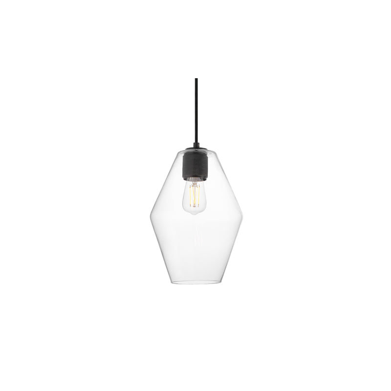 Geode Small Pendant Black