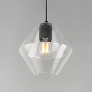 Geode Medium Pendant Black