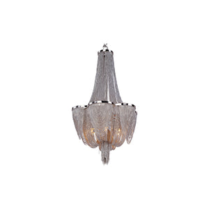 Chantilly 6 Light Chandelier Nickel