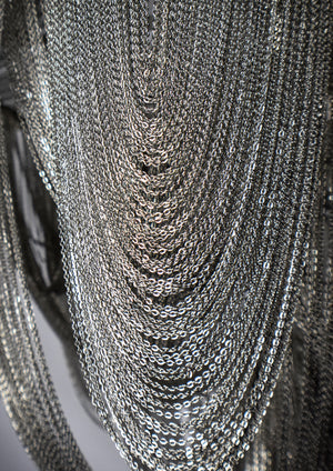 Chantilly 6 Light Chandelier Nickel