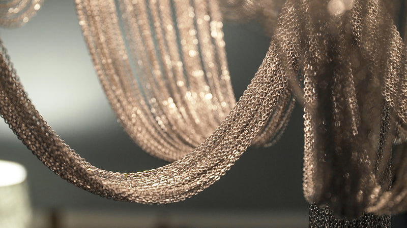 Chantilly 6 Light Chandelier Nickel