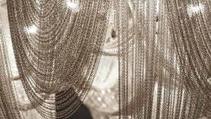 Chantilly 6 Light Chandelier Nickel