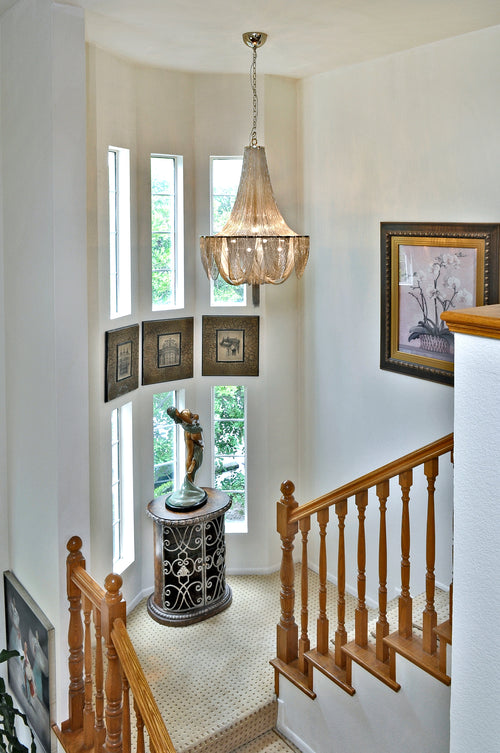 Chantilly 10 Light Chandelier Nickel