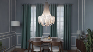 Chantilly 10 Light Chandelier Nickel