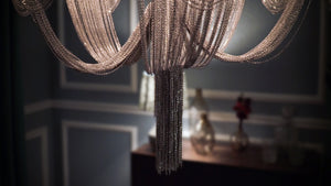 Chantilly 14 Light Chandelier Nickel
