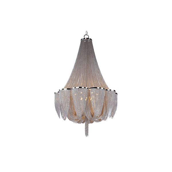 Chantilly 14 Light Chandelier Nickel