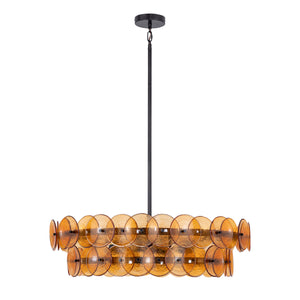 Loren 6 Light Chandelier Bronze