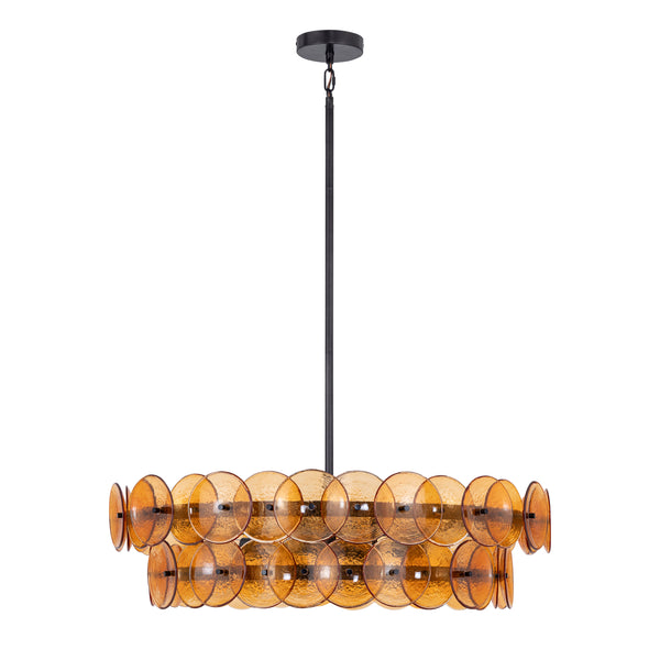 Loren 6 Light Chandelier Bronze