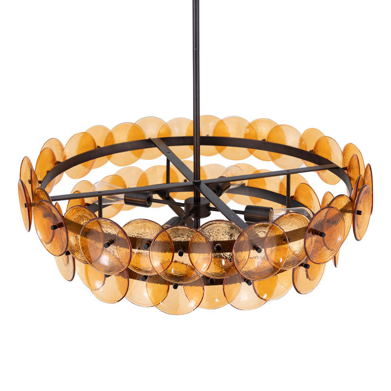 Loren 6 Light Chandelier Bronze