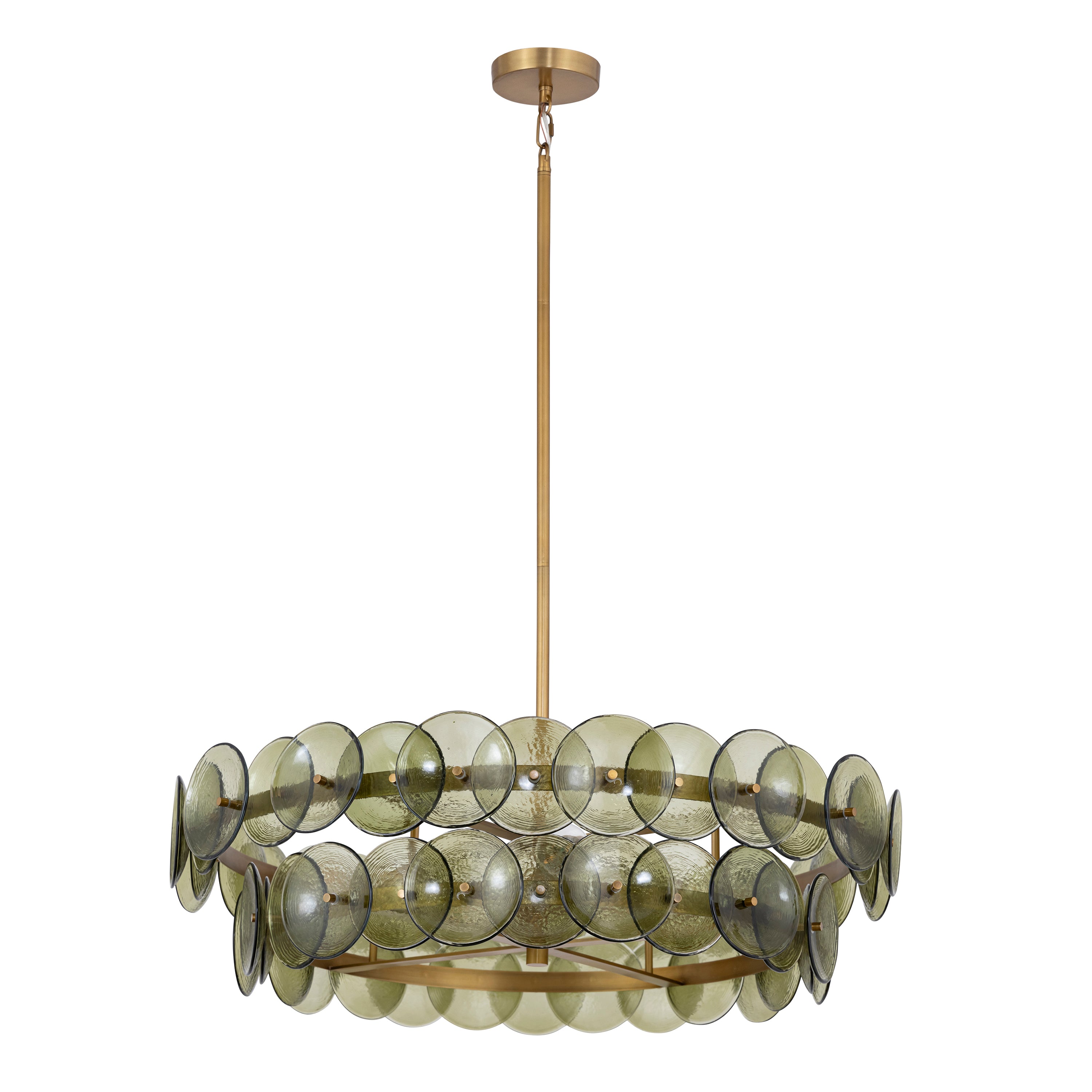 Loren 6 Light Chandelier Brass