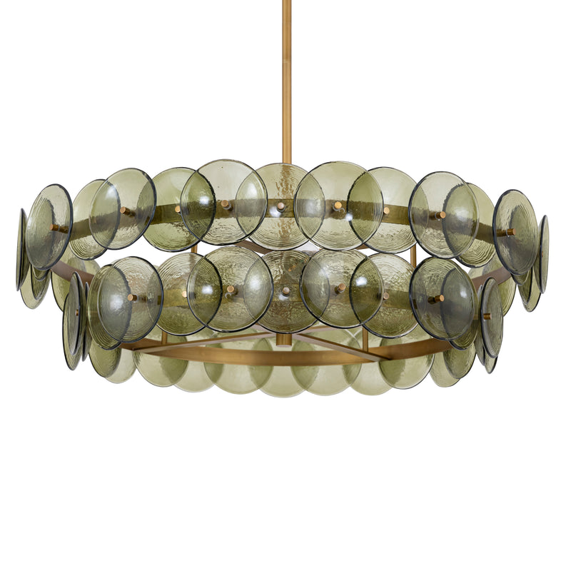 Loren 6 Light Chandelier Brass
