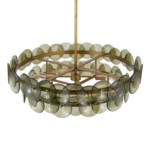 Loren 6 Light Chandelier Brass