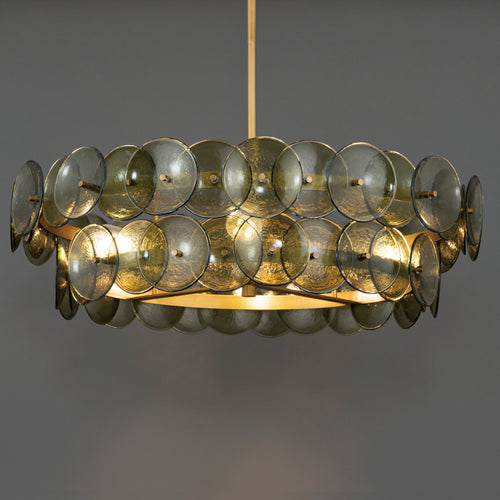 Loren 6 Light Chandelier Brass
