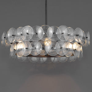 Loren 6 Light Chandelier Gunmetal