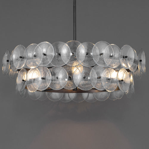 Loren 6 Light Chandelier Gunmetal