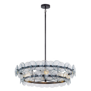 Loren 6 Light Chandelier Gunmetal