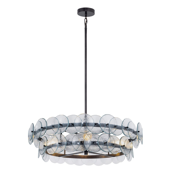 Loren 6 Light Chandelier Gunmetal