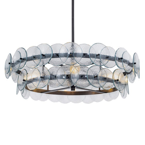 Loren 6 Light Chandelier Gunmetal