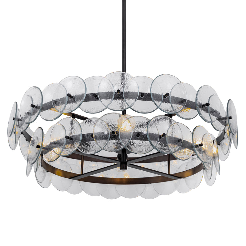 Loren 6 Light Chandelier Gunmetal