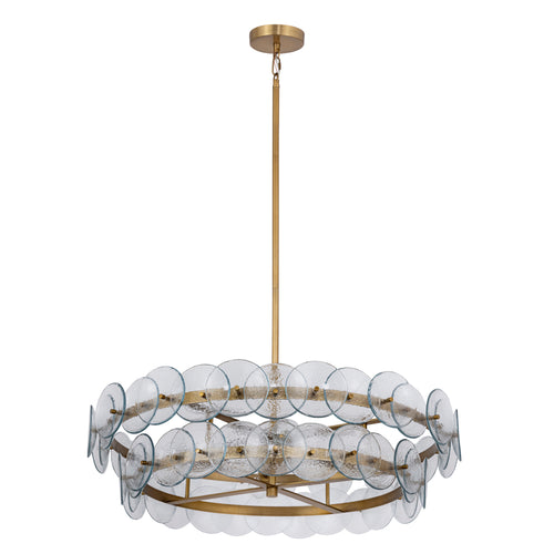 Loren 6 Light Chandelier Weathered Brass
