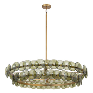 Loren 8 Light Chandelier Brass