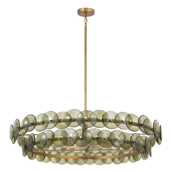 Loren 8 Light Chandelier Brass