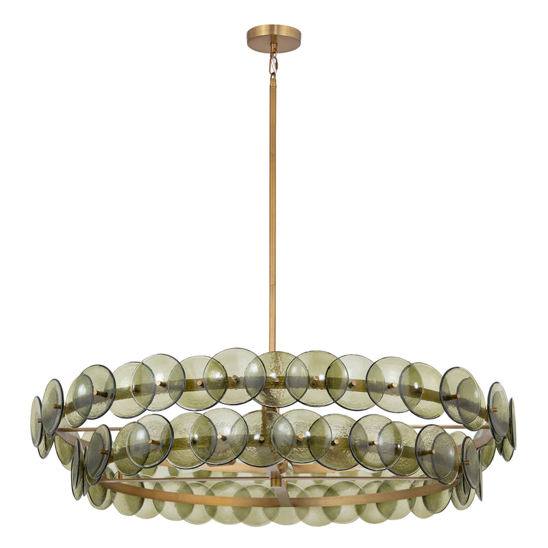 Loren 8 Light Chandelier Brass