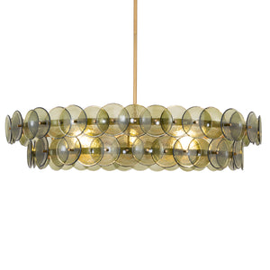Loren 8 Light Chandelier Brass