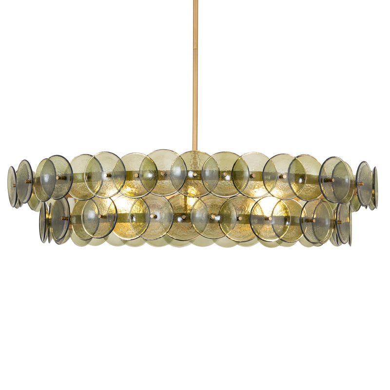 Loren 8 Light Chandelier Brass
