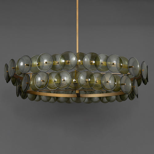 Loren 8 Light Chandelier Brass
