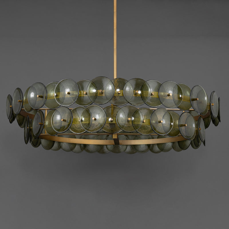 Loren 8 Light Chandelier Brass