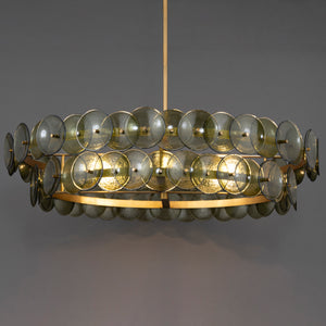 Loren 8 Light Chandelier Brass