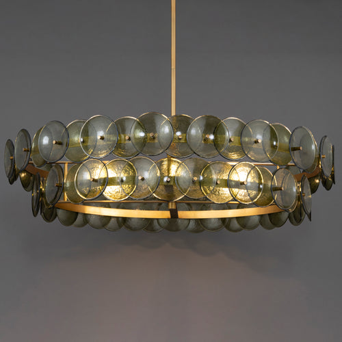 Loren 8 Light Chandelier Brass