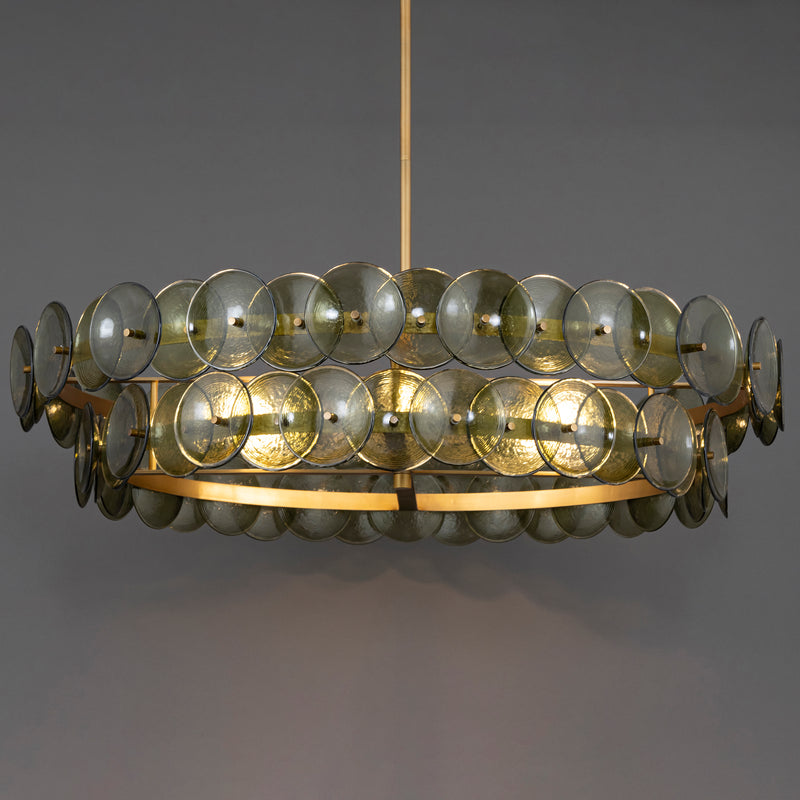 Loren 8 Light Chandelier Brass