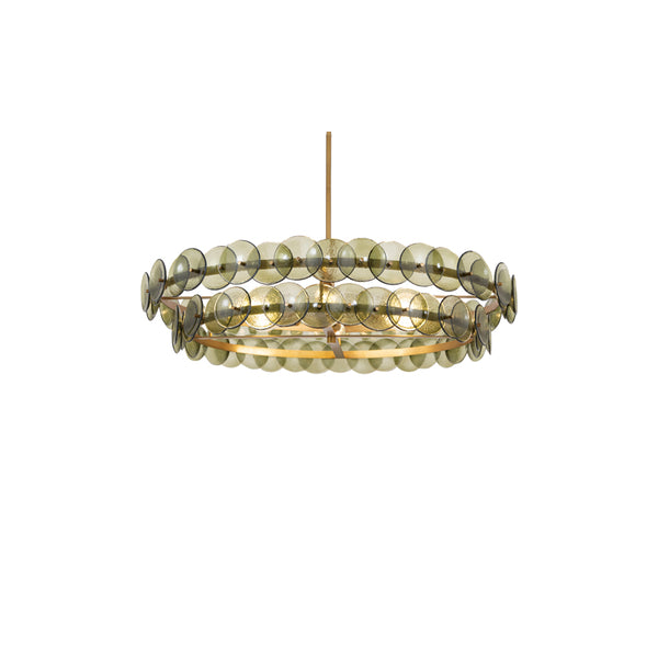Loren 8 Light Chandelier Brass