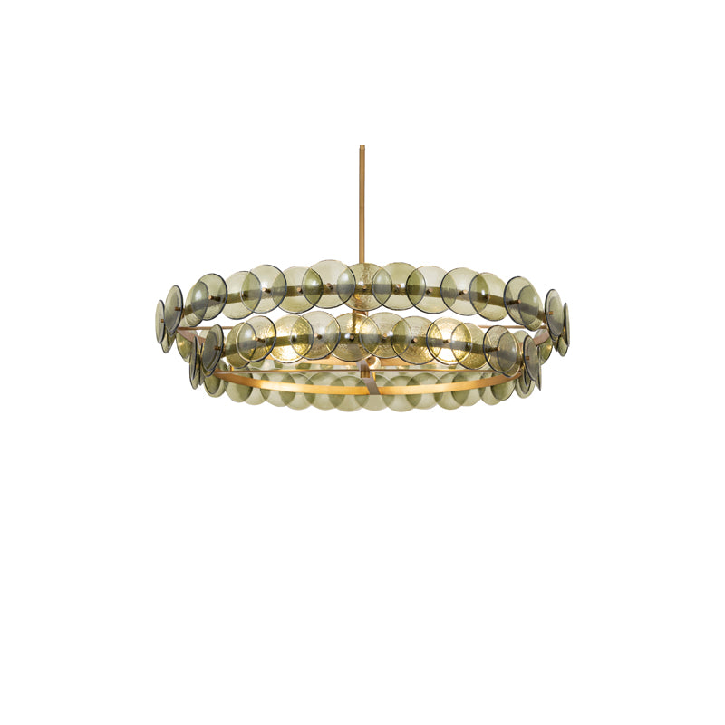 Loren 8 Light Chandelier Brass