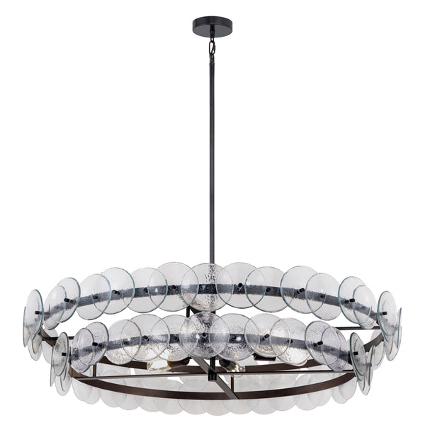 Loren 8 Light Chandelier Gunmetal