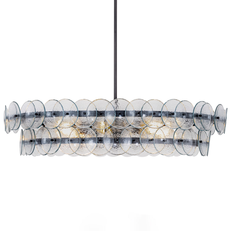Loren 8 Light Chandelier Gunmetal
