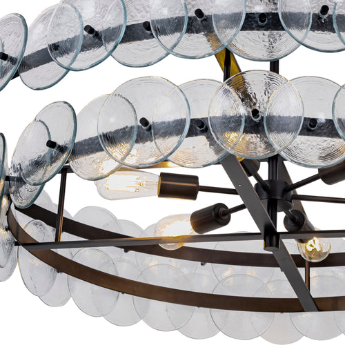 Loren 8 Light Chandelier Gunmetal