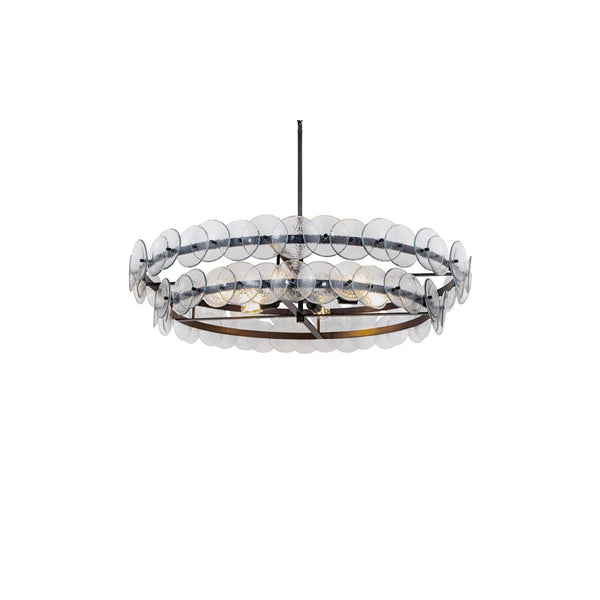 Loren 8 Light Chandelier Gunmetal