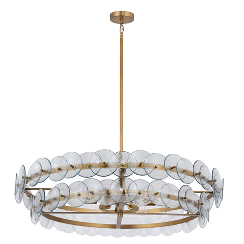 Loren 8 Light Chandelier Weathered Brass