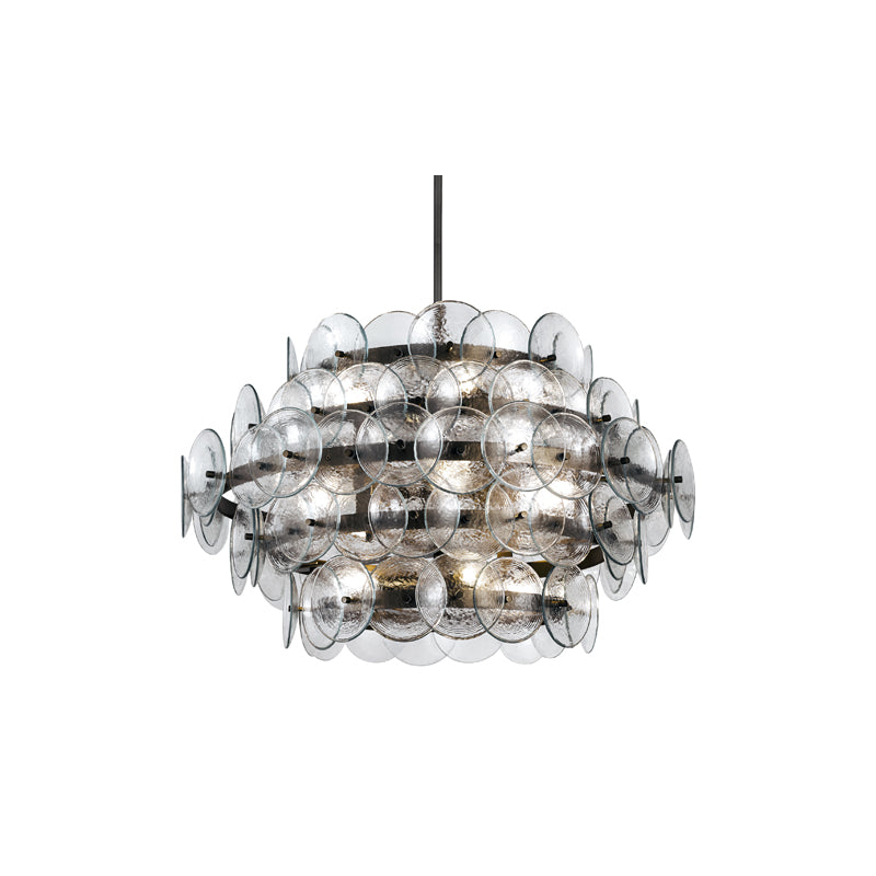 Loren 12 Light Chandelier Gunmetal