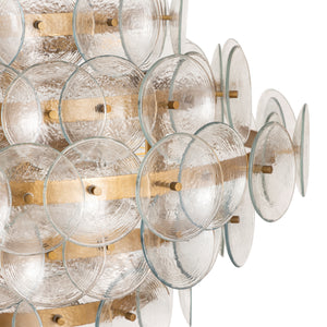 Loren 12 Light Chandelier Brass