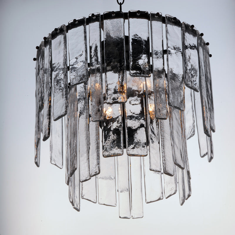 Warren 4 Light Semi Flush/ Pendant Dark Bronze