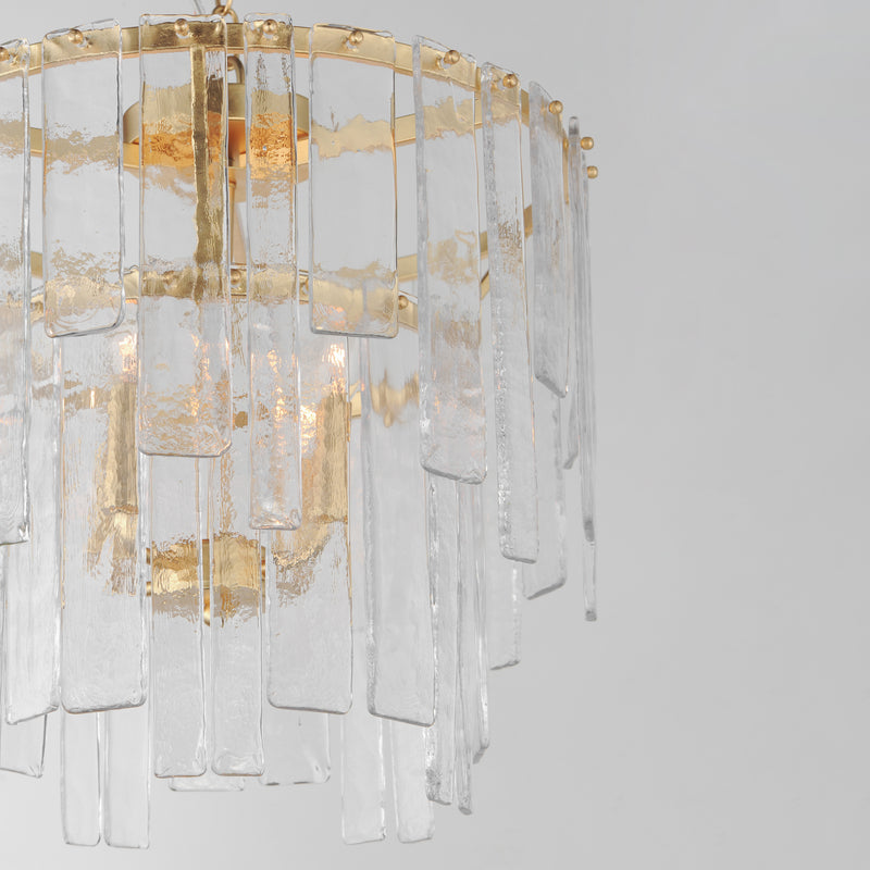 Warren 4 Light Semi Flush/ Pendant Gold